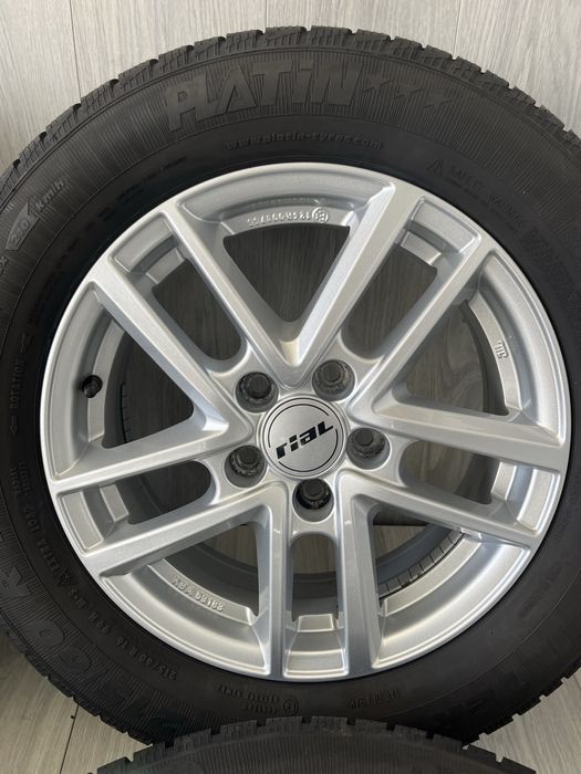 Джанти 16 цола 5х112 за Фолксваген, Шкода, със зимни гуми 215/60/16