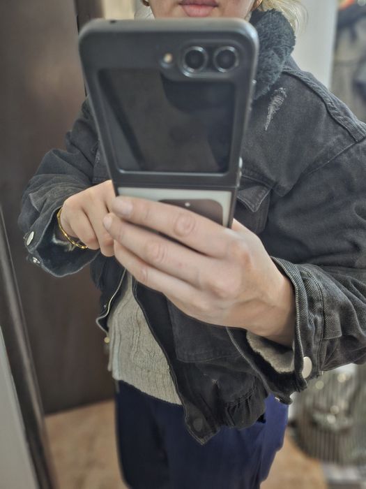 Курта джинсовая с мехом