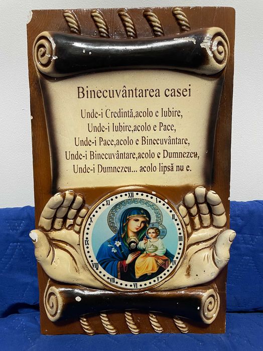 icoana veche din ipsos icoana veche dimen lungime 39 cm latime 29 cm