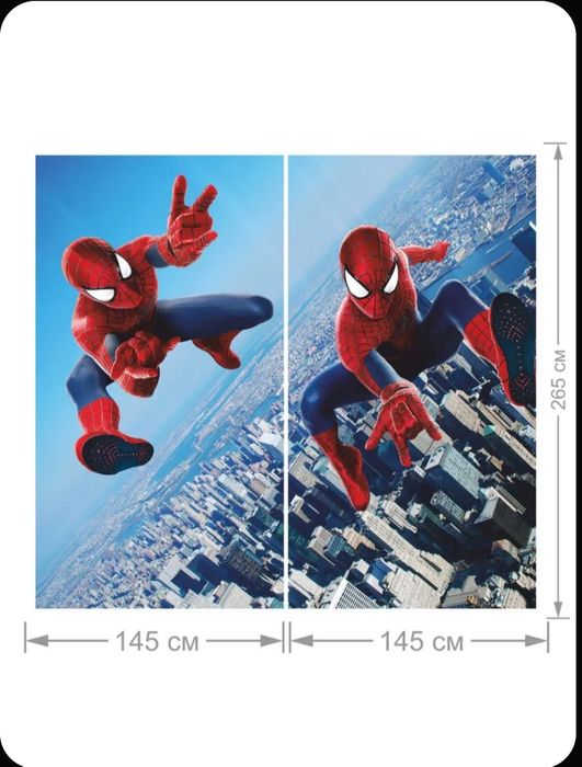 Фотошторы Человек паук