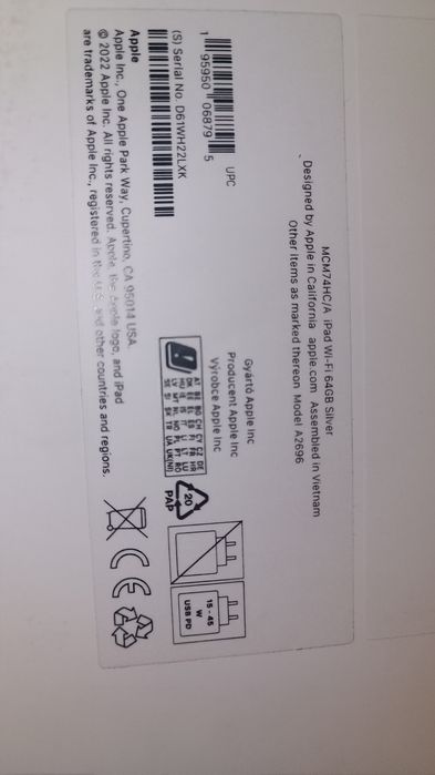 iPad (10 th generation) 64 GB. Нов. Гаранция 1 г.