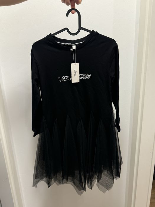 Rochie neagră pentru fetițe/adolescente nouă cu etichetă