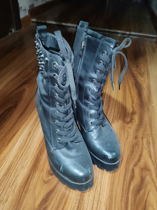 Женские сапоги, кожа, размер 38