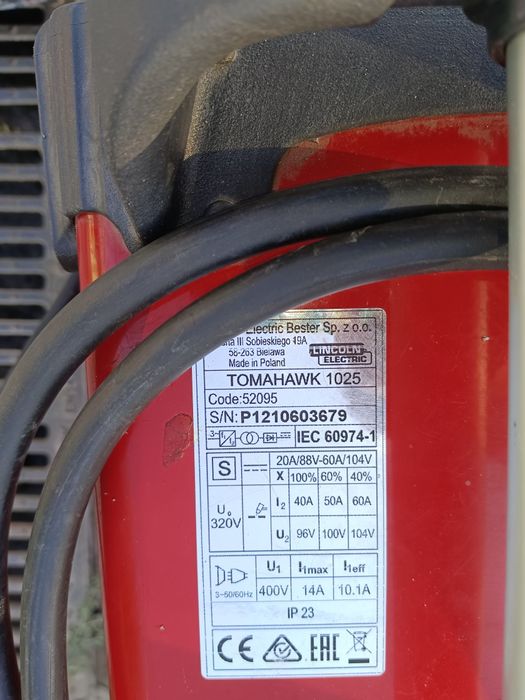 Обмен Плазморез Lincoln Electric Tomahawk 1025