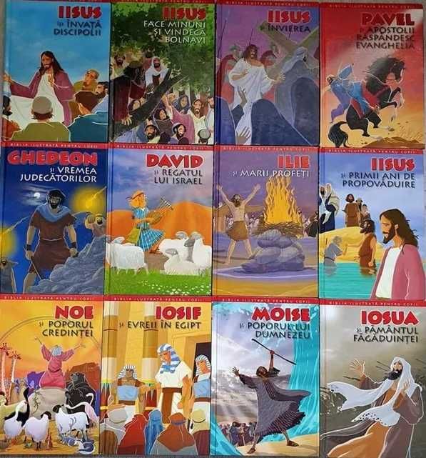 Biblia Ilustrata Pentru Copii, Set 12 Carti / Volume, Editura Litera