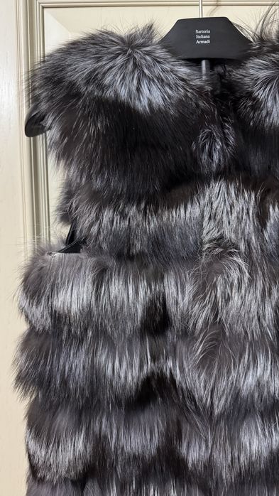 Жилет из чернобурки