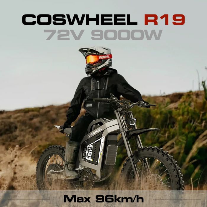 Електрически OFF Road Велосипед Coswheel R19 2026 9000W 72V/40Ah