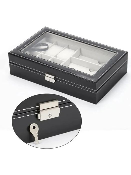 Шкатулка органайзер для часов и очков мужской подарочный