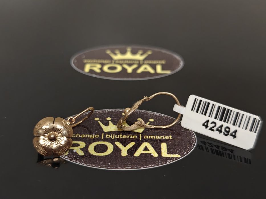 Bijuteria Royal: Cercei aur 14k/2.10 gr