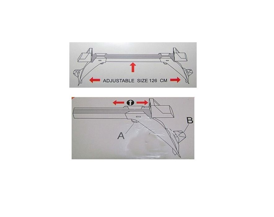 Bara portbagaj universala transversala cu cheie ERK