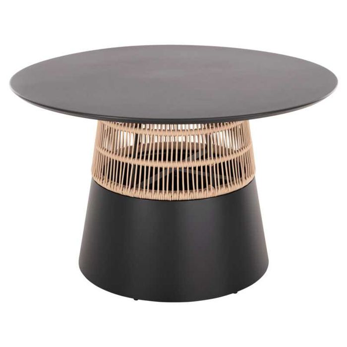 Кръгла маса, HM6106.04, Шампанско, Бежов, Антрацит, Въже, 120х75см.