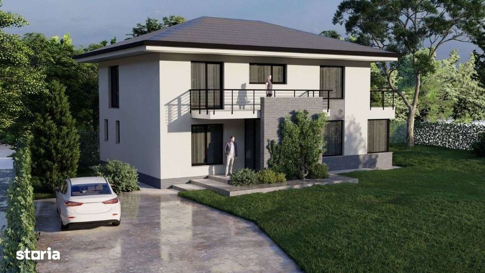 Vand CASA,VILA Noua P+1E 241,5Mp construit zona centrala BREAZA