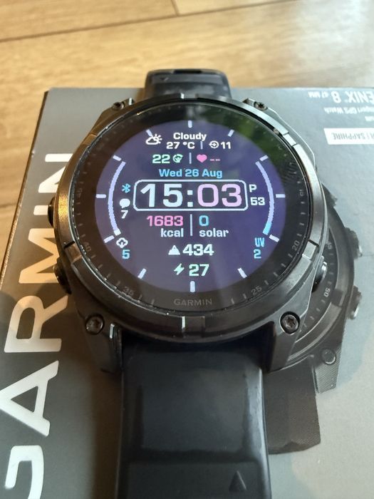 Garmin fenix 8 - 47 mm, Solar, Sapphire Titan