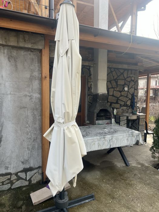 Бежов градиснки чадър ambia