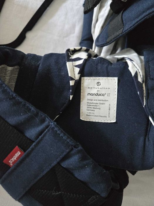 Marsupiu Copii Manduca XT Pepita Navy/ pana la 20 Kg / 3 pozitii