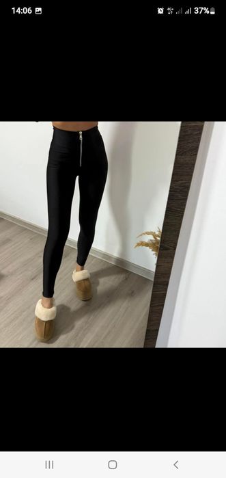 Colanți licra cu fermoar