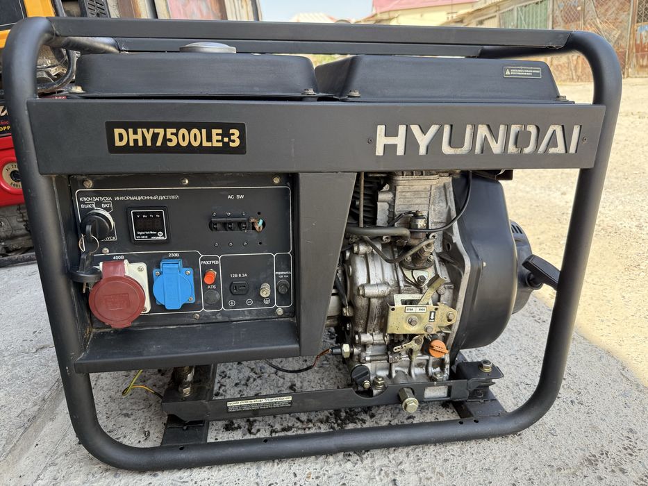 * HYUNDAI DHY7500LE-3 генератор-движок 7.5 kW дизельный оригинал