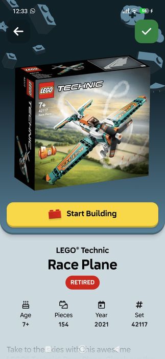 Продам самолёт LEGO technic 2 в одном