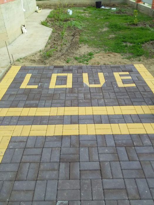 Укладка брусчатка