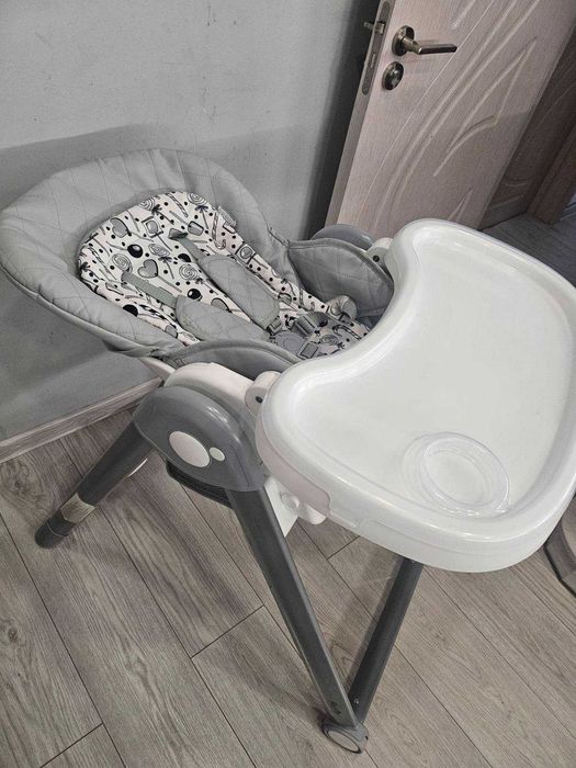 Столче за хранене lorelli - party cool grey leather