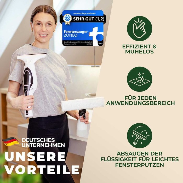 Уред за почистване на прозорци ZONEO Window Vacuum