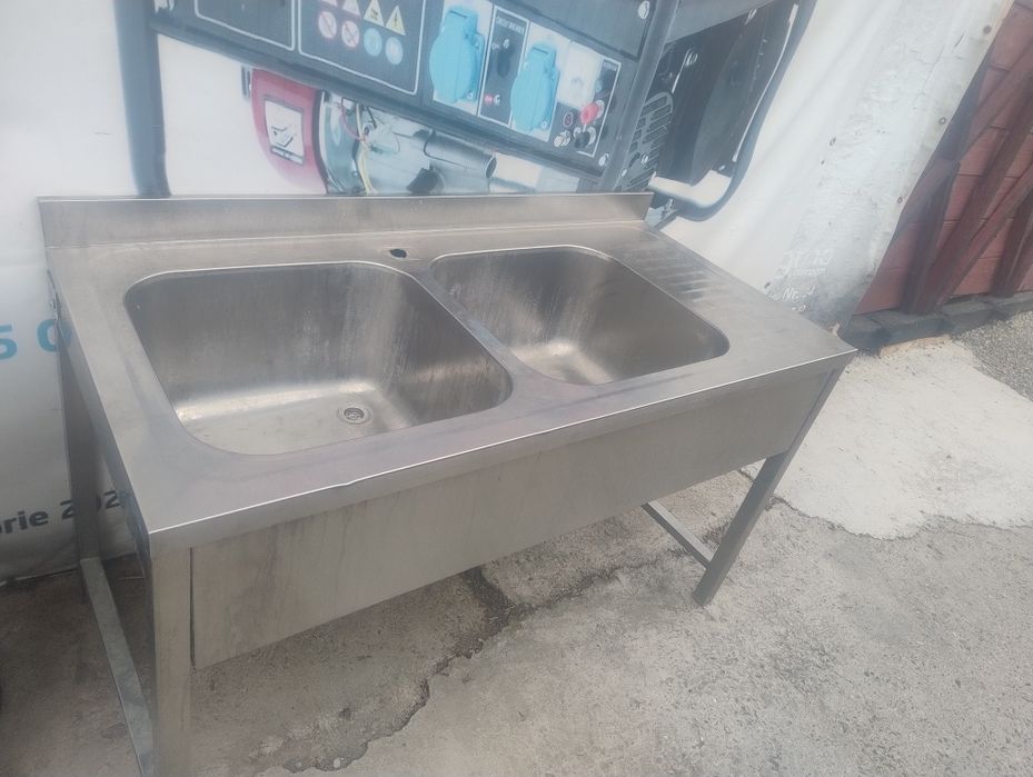 Chiuveta dubla,hota inox