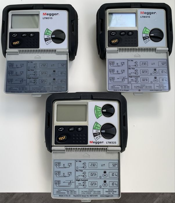 Cleste impamantare Chauvin Arnoux C.A 6411, Tester Clampmetru Chauvin Arnoux F13. Pachet 3 aparate Megger LTW315 și LTW325 - Test impedanță buclă