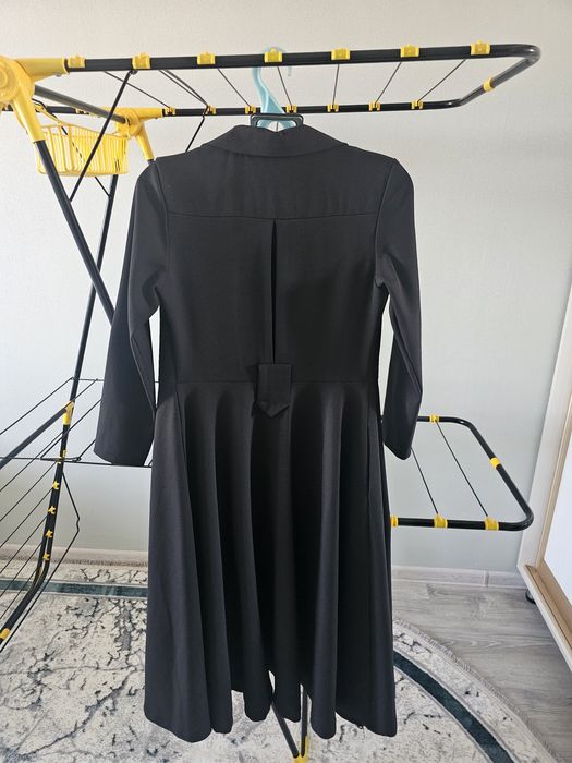 Чёрное платье халат