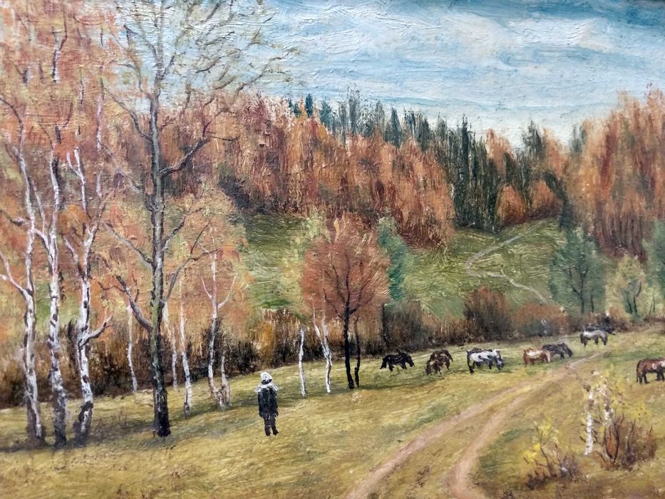 Картина маслом, масляная живопись.