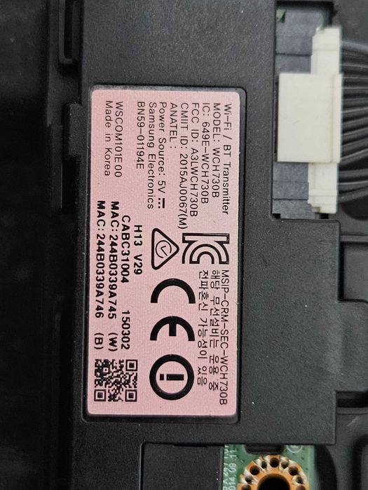 Placa wi-fi TV SAMSUNG UE55JU7500L modul Wi-fi cu mufe