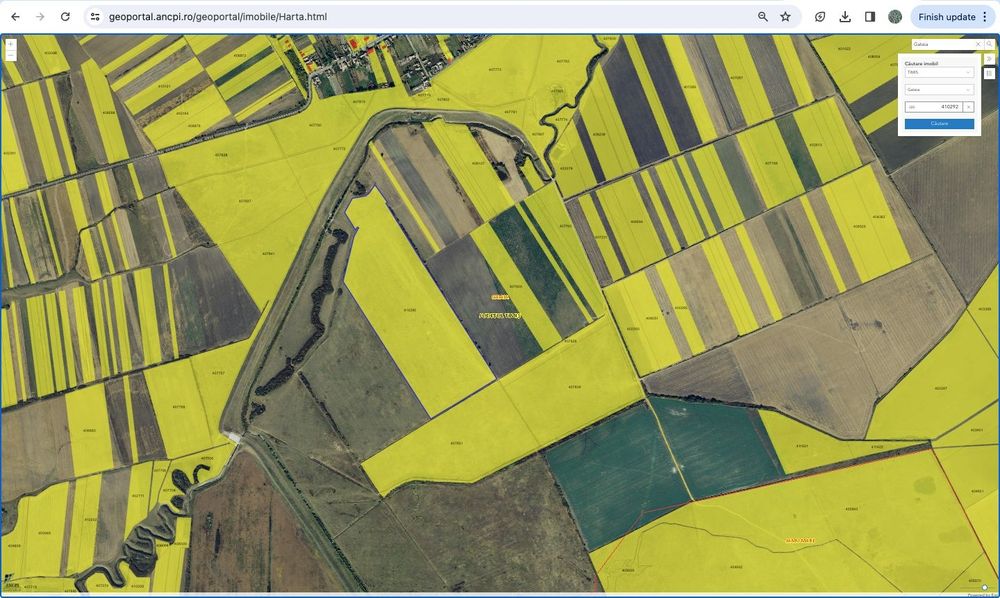 Teren agricol/arabil 23 ha, comasat, extravilan, Butin, Timis