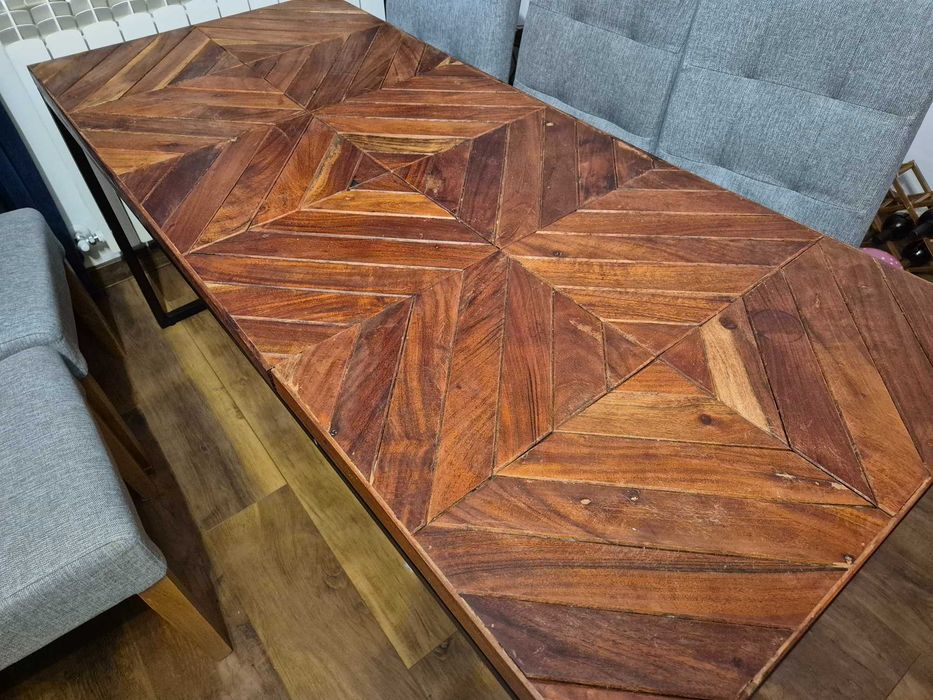 Трапезна маса масив Акация/Манго 160х70х76