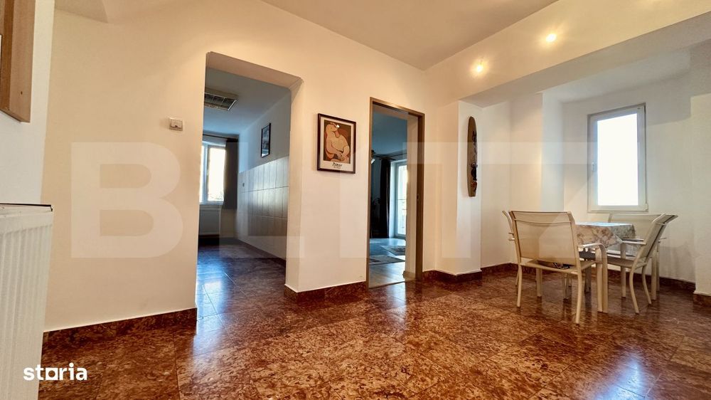 Apartament cu 3 camere, decomandat, etaj 3/4, dubla orientare, Rogeriu