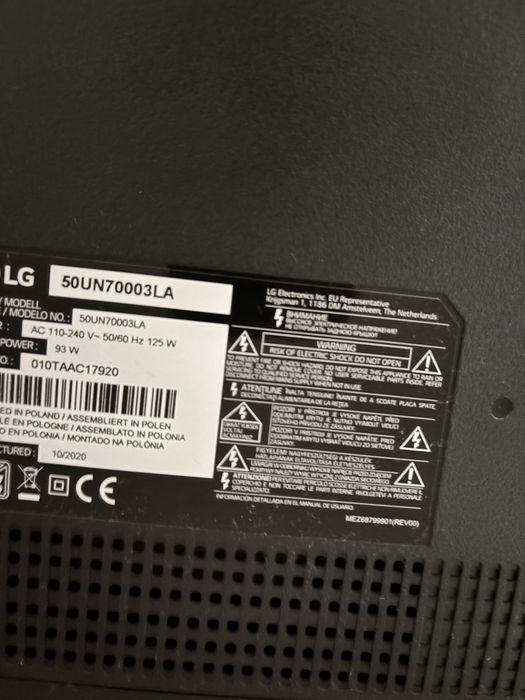 Televizor Smart LED LG 50UN70003LA – 50” – 4K Ultra HD