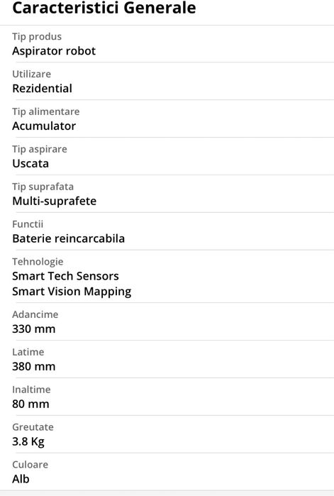 Robot aspirare Xiaomi Mi Robot Vacuum