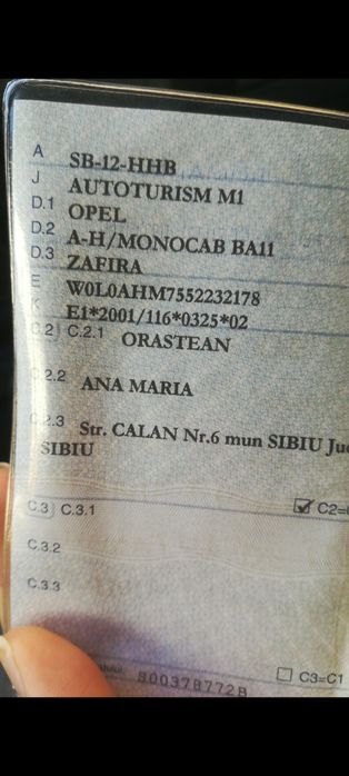 Opel Zafira B an 2005