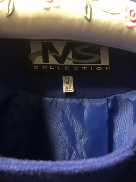 haină de iarnă pentru femei, tip peacoat, de culoare albastru regal