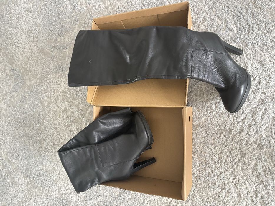 Продам кожаные ботфорты