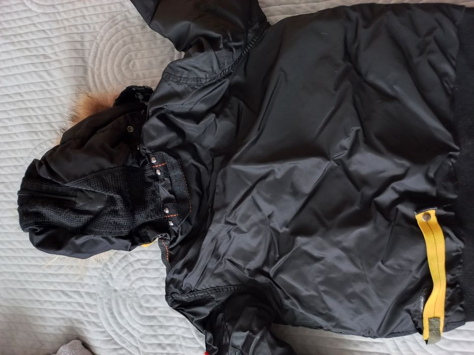 Parajumpers пухено яке с качулка естествен косъм