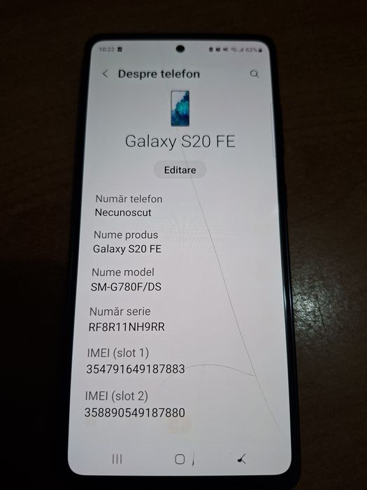 Vand samsung galaxy s20 fe