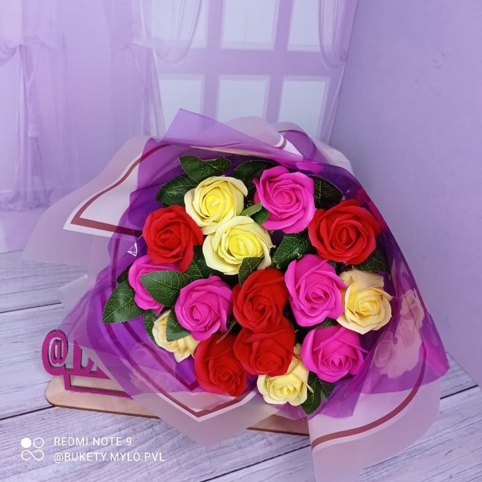 Мыльные Объёмные букеты