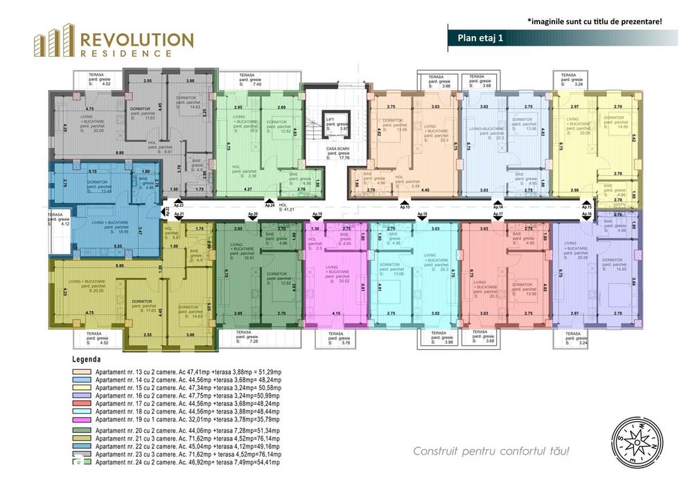 COMISION 0% Apartamente 2 si 3 camere finisate - Regele Ferdinand 77E