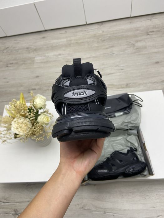 Balenciaga track lace up black