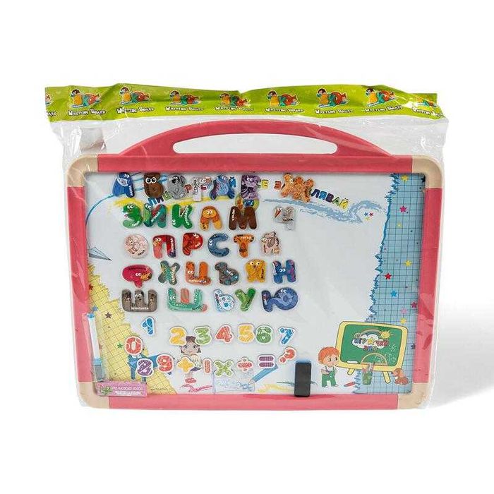 Голяма двустранна магнитна дъска с български букви, Образователна