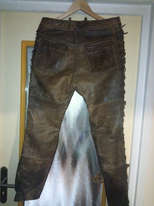 Pantaloni piele moto