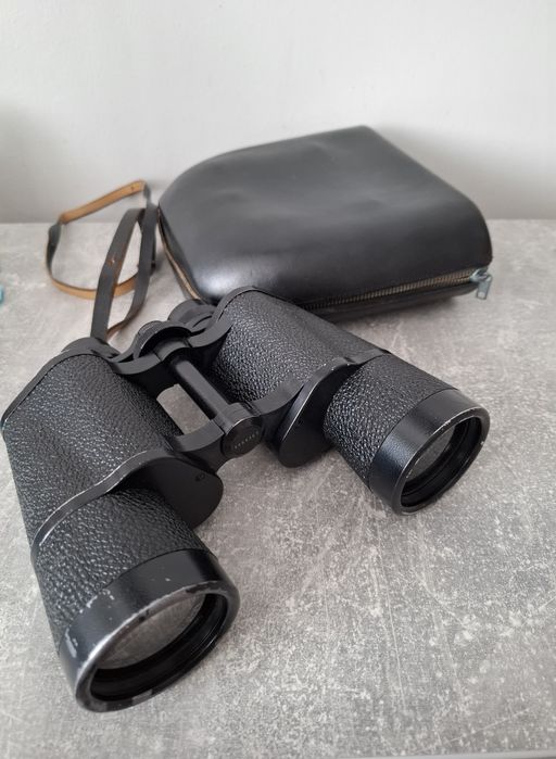 Carl Zeiss Jena 7x50 DDR – colimat, mecanic foarte bun, geantă originală
