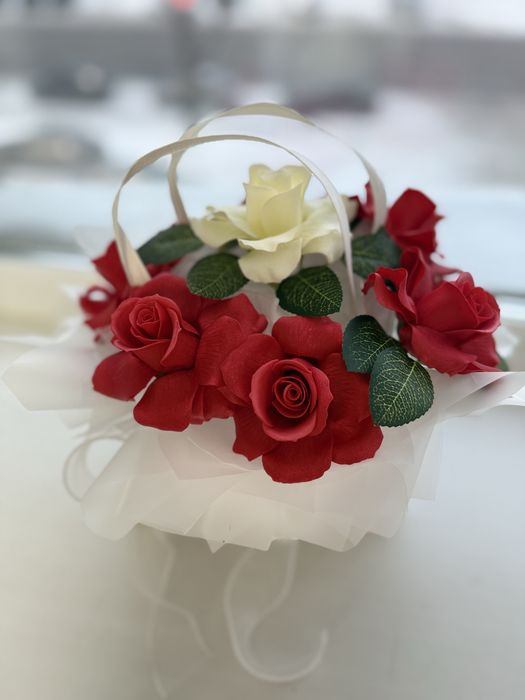 Букет из мыльных роз