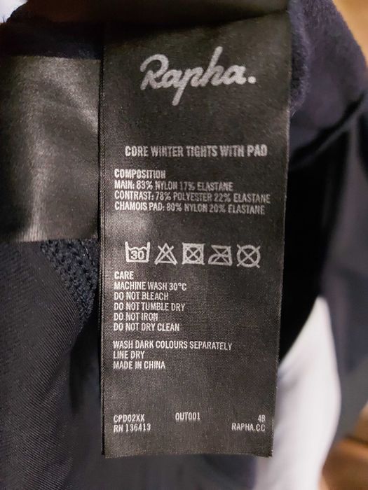 Мъжки колоездачен клин Rapha Core Winter Tights With Pad - размер L