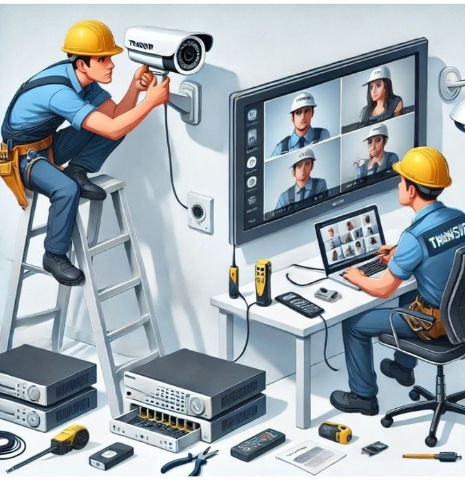 Установка камера наблудения