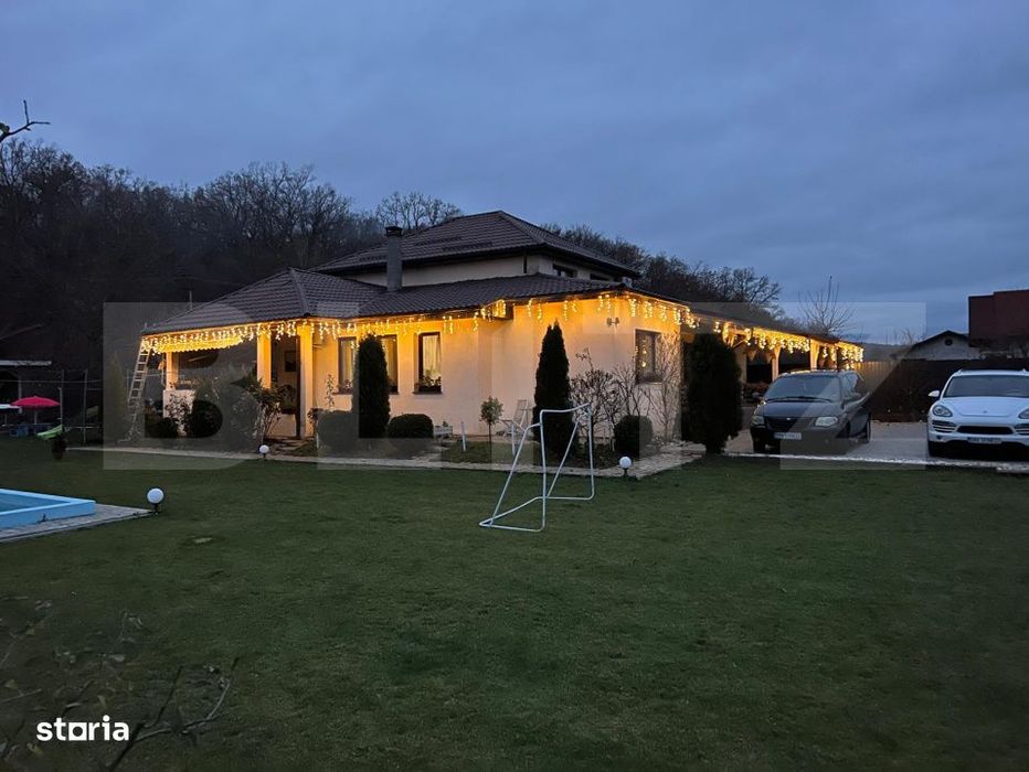Casa individuala cu piscina, curte amenajata si afacere inclusa – Un